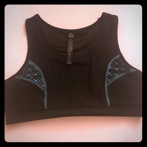RBX Sports Bra- XL- Black and Blue